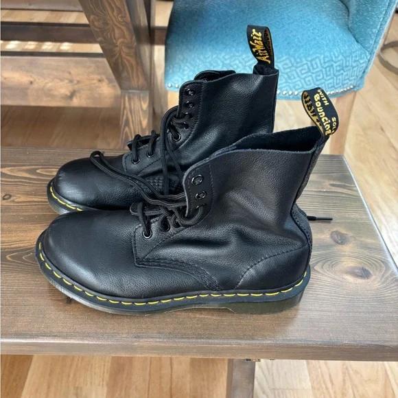 Dr. Martens Black Combat Boots - Picture 2 of 5